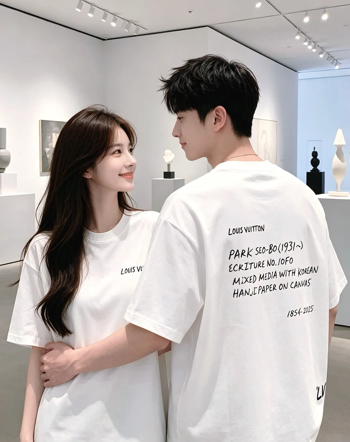 Louis Vuitton/Louis Vuitton short sleeves with slogan printed letters on the chest